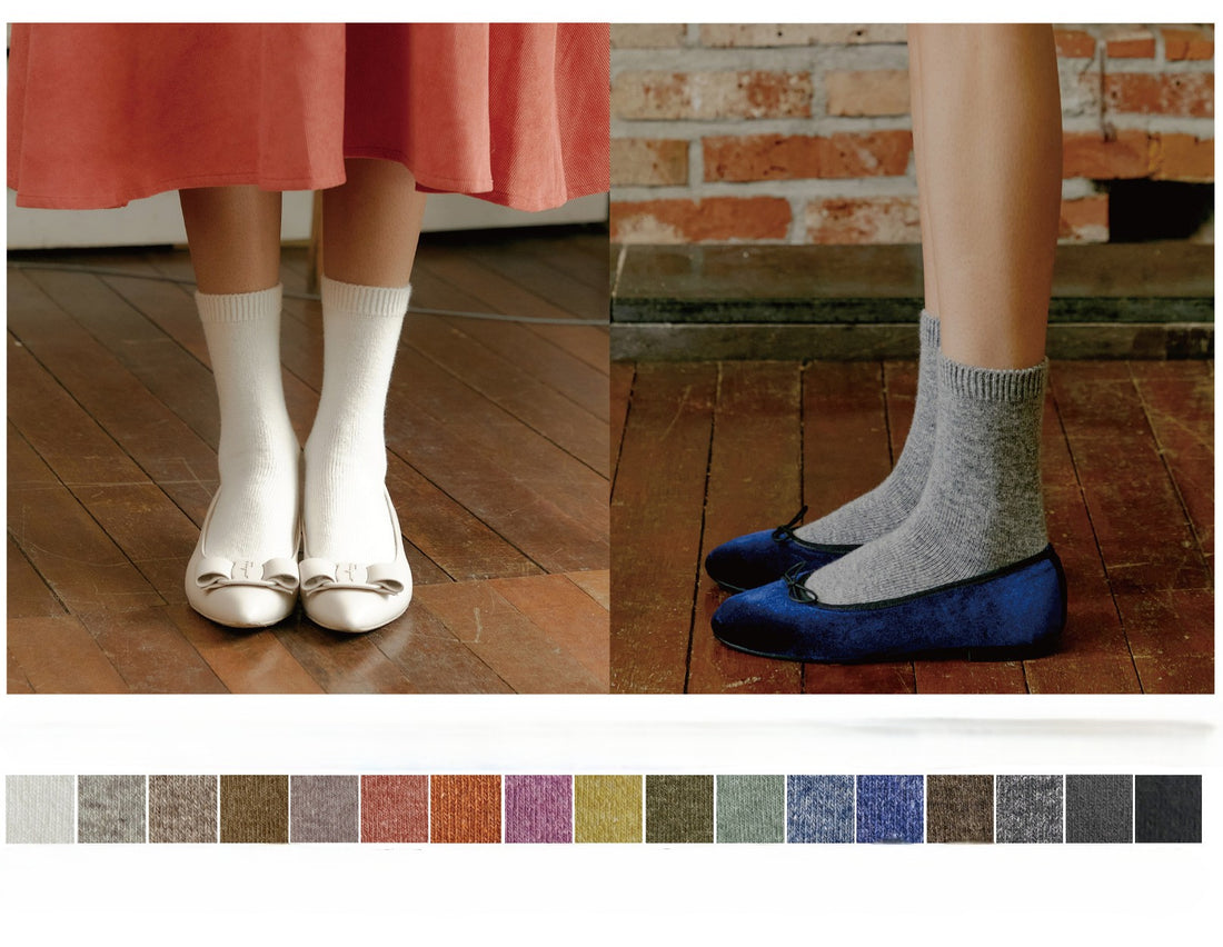 Premium Line 17 Color Options Cashmere Wool Socks, Wholesale