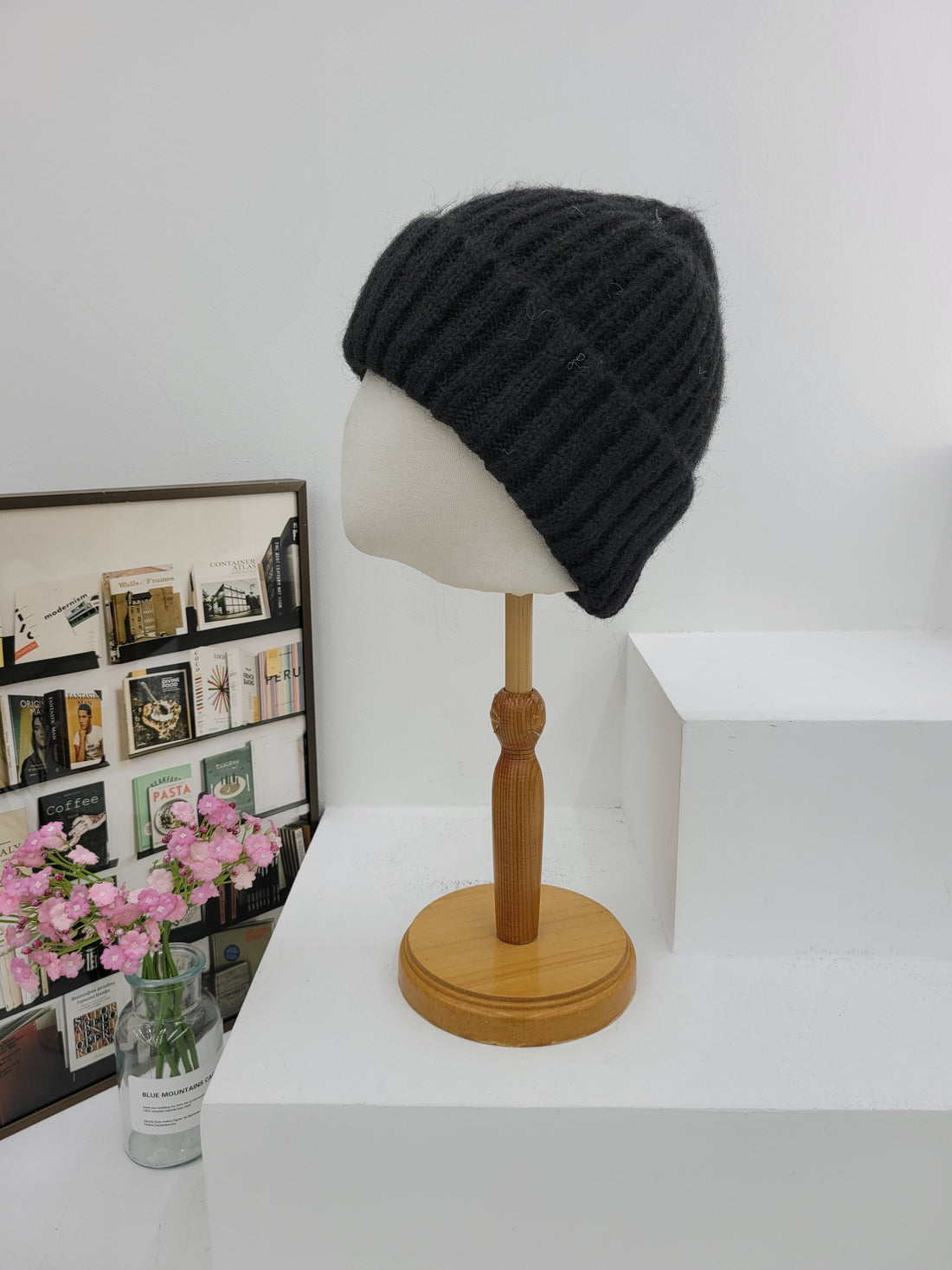 Eco Ribbed Wool Beanie, Unisex Winter Beanie