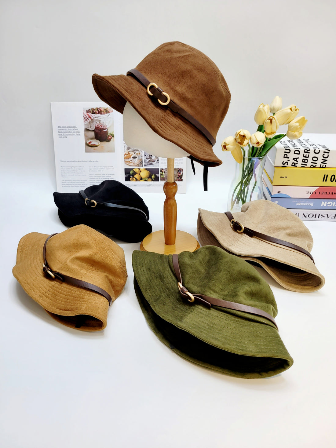 Vegan Suede Bucket Hat