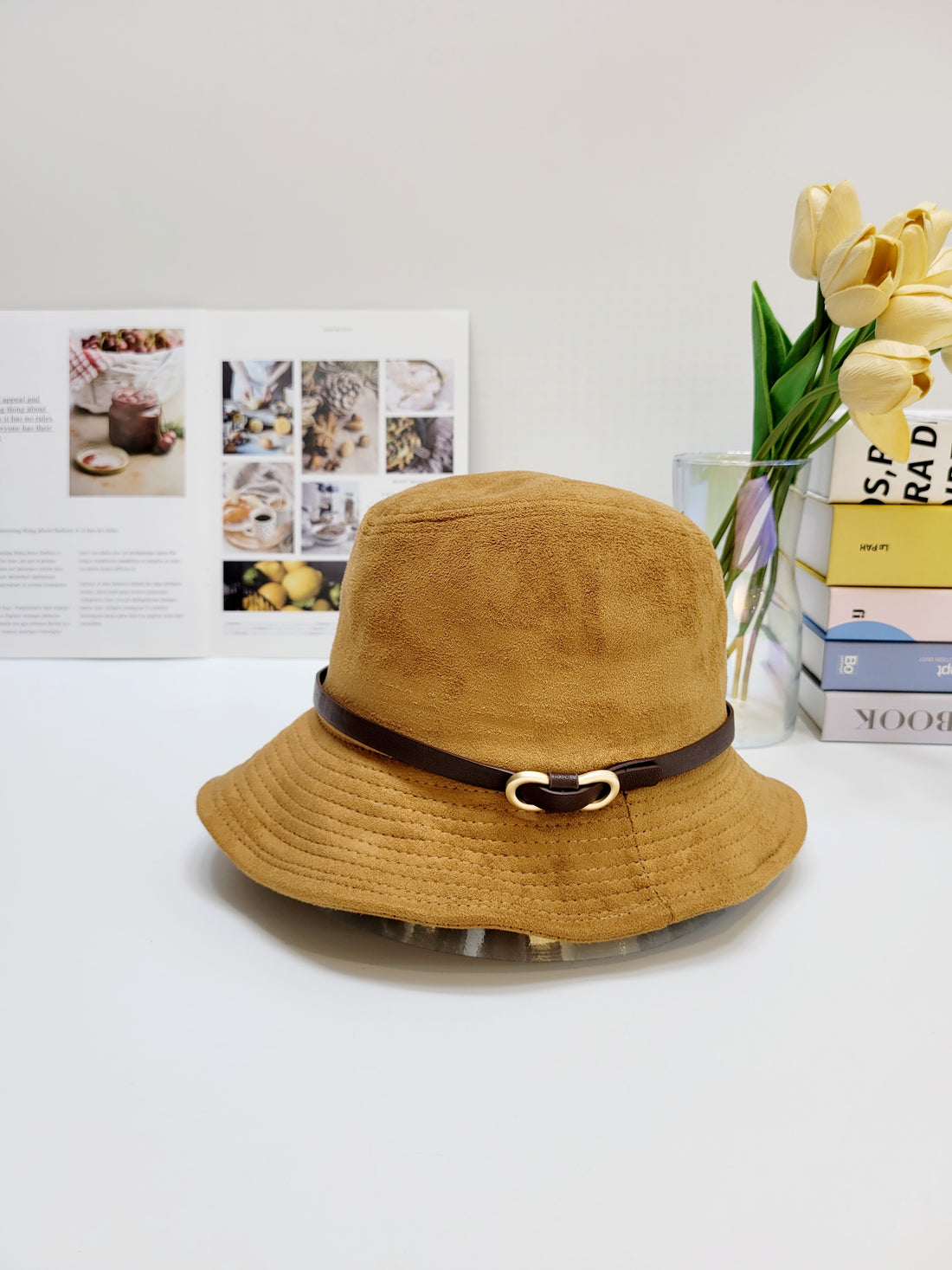 Vegan Suede Bucket Hat