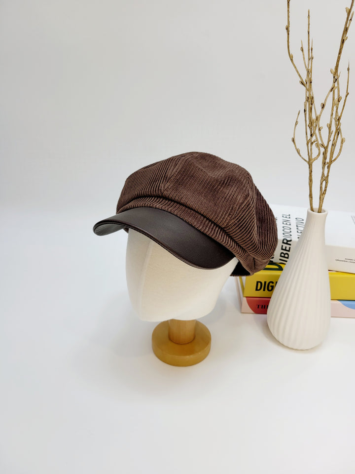 Unisex Corduroy Fall/Winter Newsboy Hat