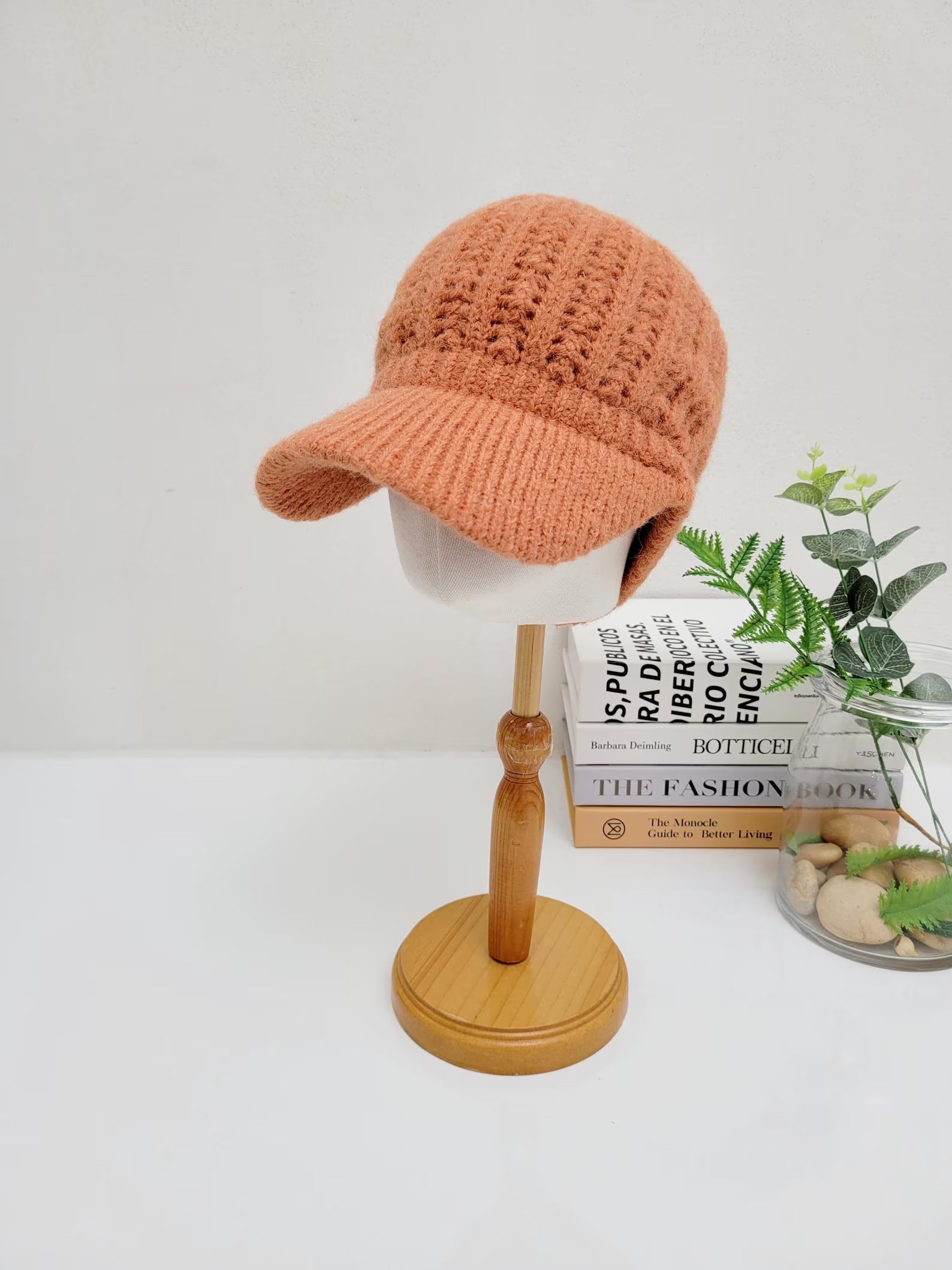 Soft Knitted Alpaca Wool Crochet Baseball Cap - Hand Wash Only