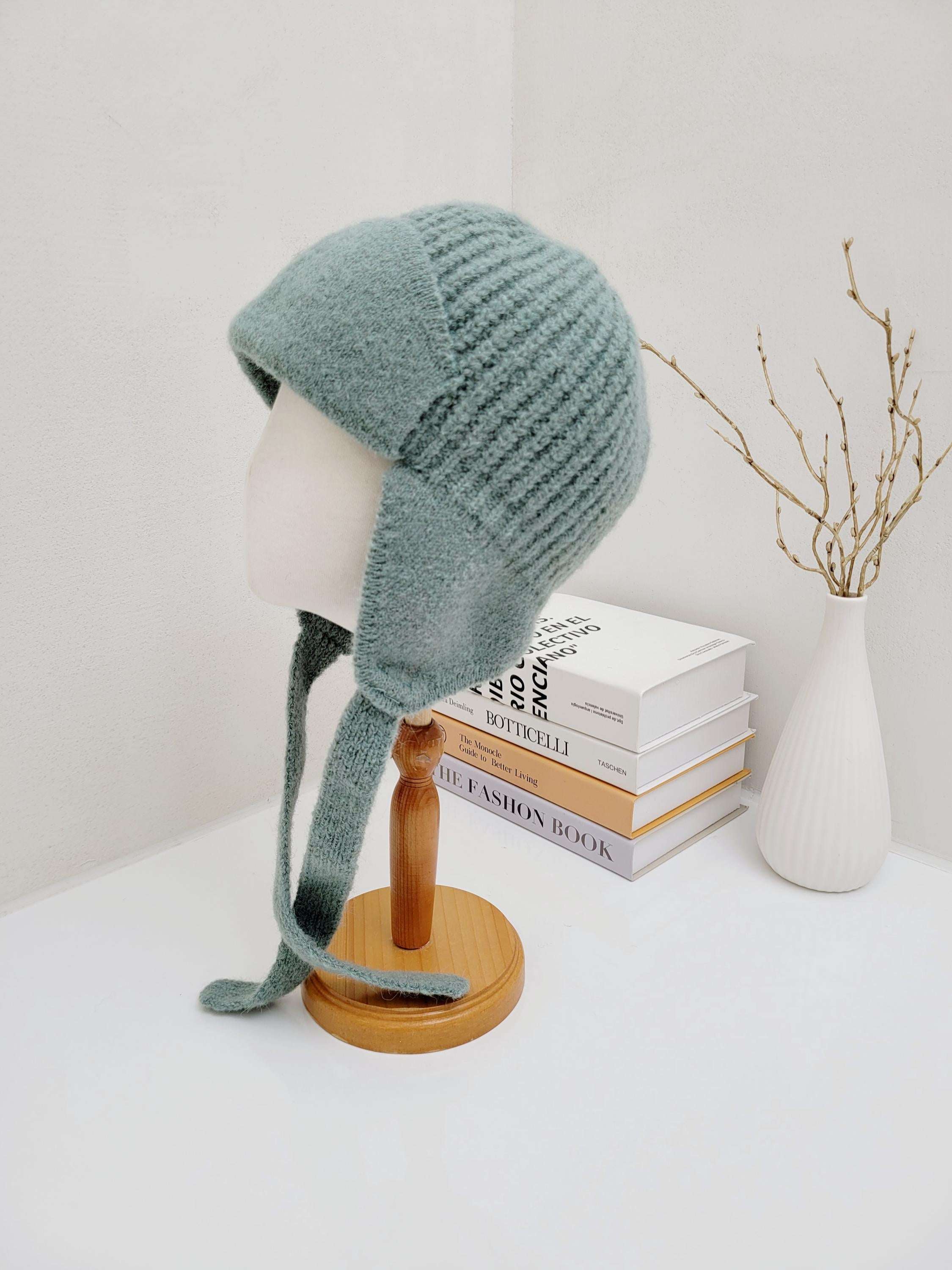 Wholesale AMELIA Extra Warm Alpaca Wool Knit Winter Hat with Ear